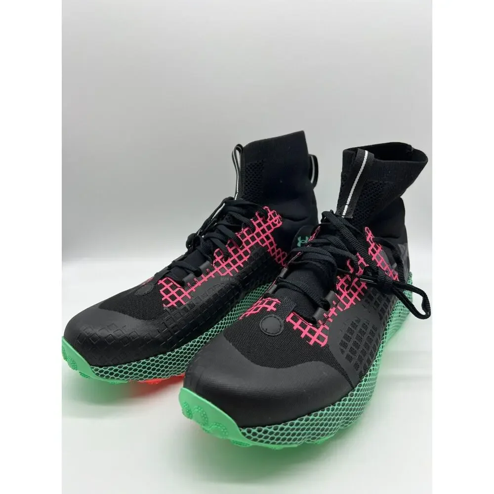 Under Armour HOVR Ridge Trek Black Chestnut Red Green 3025581-001 Men's Size 13